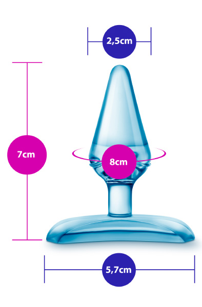 Hard Candy Perfect For First Time Anal Play Blue - Mini-Analdildo 2