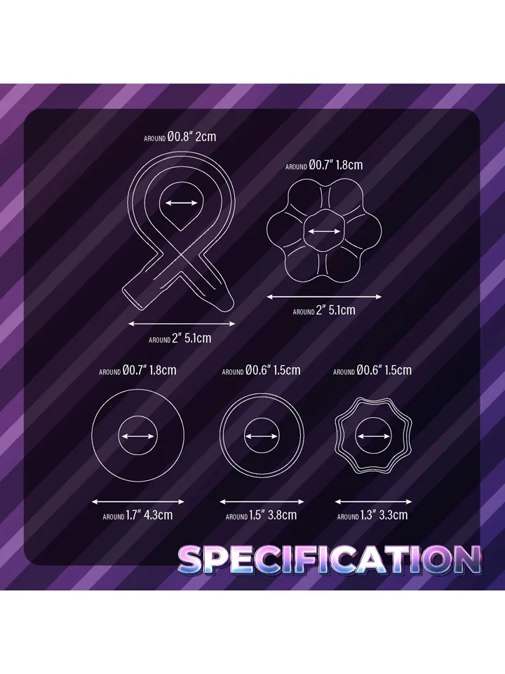 Hardcore Powerful Cock-Ring Set Blue - Cock ring set 2