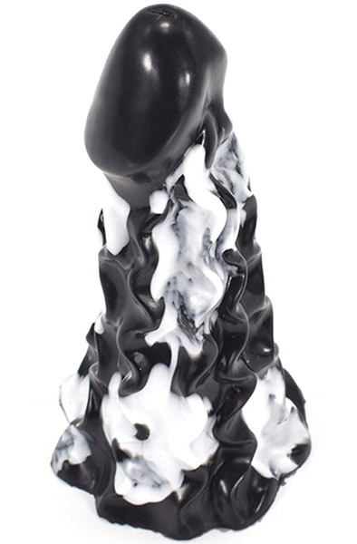Himiks Dildo Black-White 22 cm - Drachen-Dildo 1