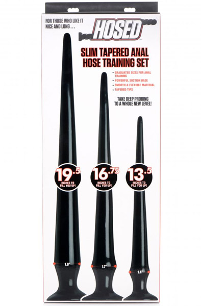 Hosed Extreme Silicone Anal Plug Training Set 34/42/49cm - Extra lange Anal-Dildos 2