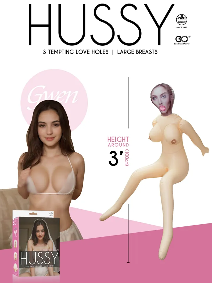 Hussy Gwen 3 Hole Inflatable Love Doll - Inflatable sexdoll 2 [full]