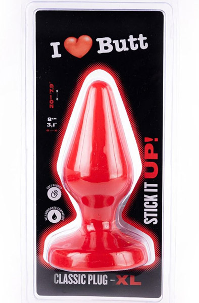 I Love Butt Classic Plug XL Red 20cm - Extra dicker Analplug 3