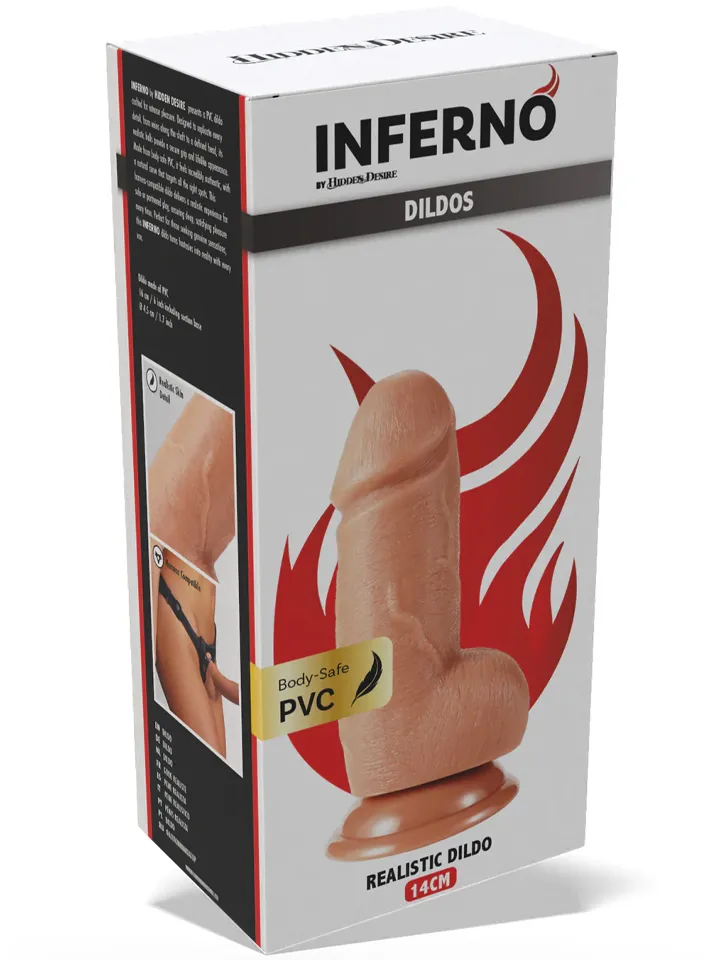 Inferno Realistic Dildo 16 cm - Lifelike dildo 4
