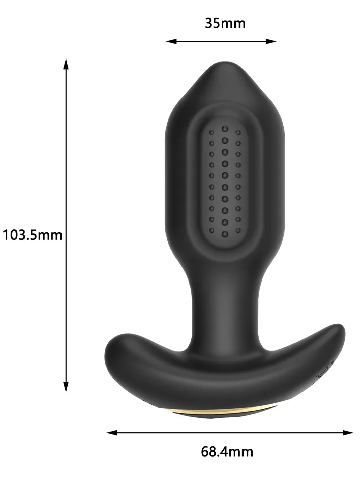 Intense Pro Prostate Massager Remote Control - Vibrating anal plug 2
