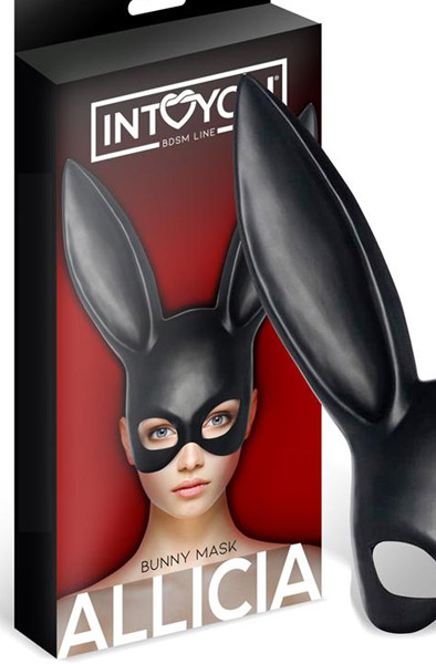 IntoYou Allicia Bunny Mask Black - Hasenohren 2