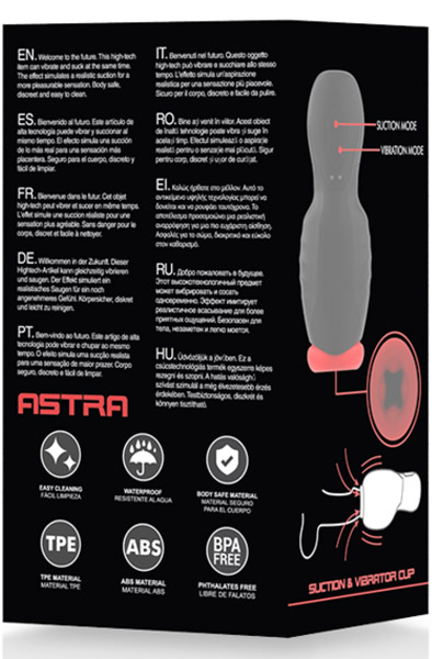 Jamyjob Astra Suction & Vibration - Automatischer Masturbator 5