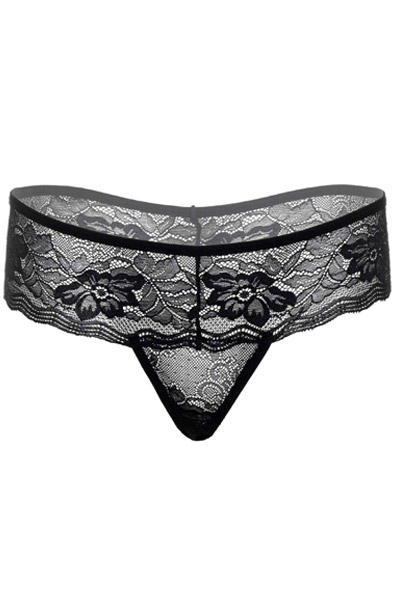 Jane Ouvert String Slip Schwarz - Slip ouvert 3