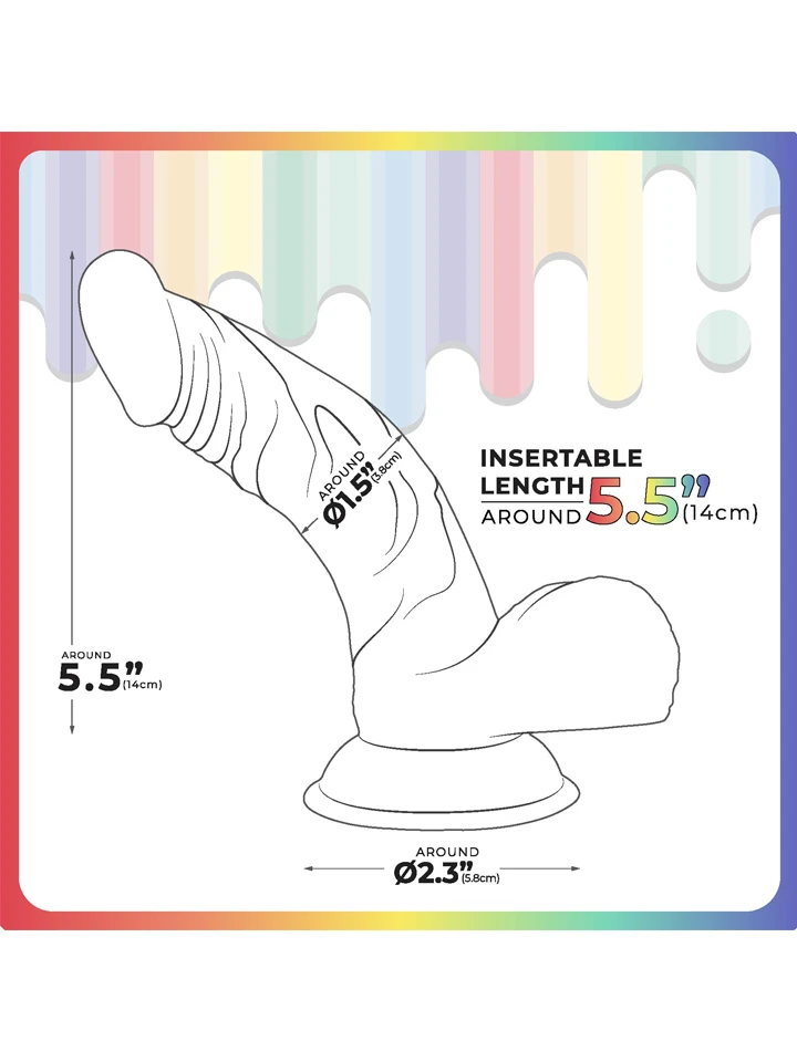 Jellildo Dildo Curved With Balls 19 cm - Dildo 3