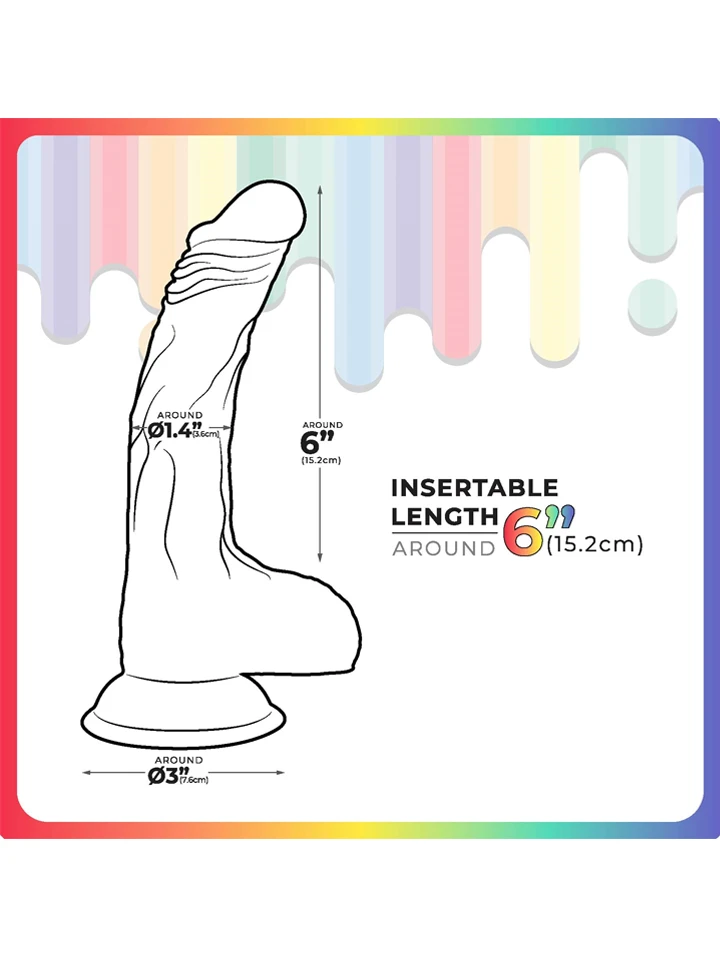 Jellildo Dildo With Balls 22 cm - Dildo 3