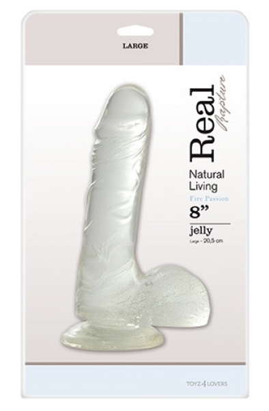 Jelly Dildo Real Rapture Clear 23 cm - Dildo 2