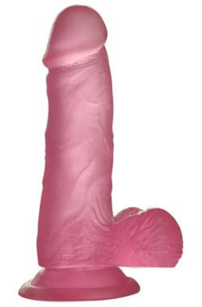 Jelly Studs Crystal Dildo Pink 15,5cm - Dildo 1