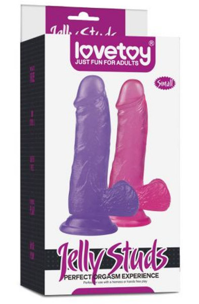 Jelly Studs Crystal Dildo Pink 15,5cm - Dildo 4