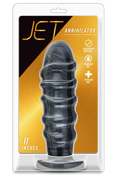Jet Annihilator Carbon Metallic Black 28 cm - Extra dicker Analplug 3