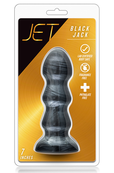 Jet Black Jack Carbon Metallic Black - Extra dicker Analplug 3