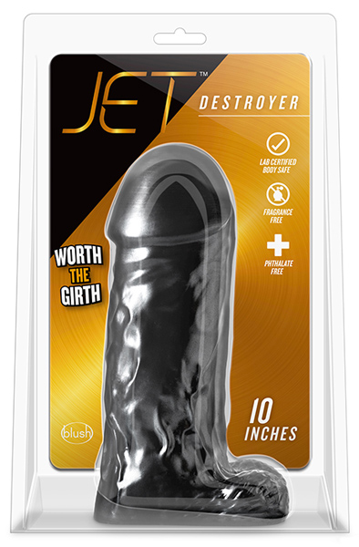 Jet Destroyer Carbon Metallic Black - XL Dildo 2