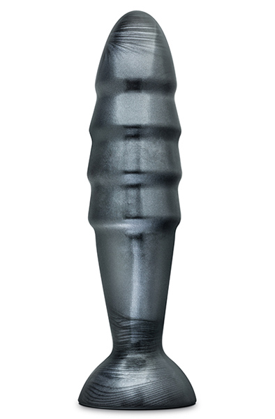 Jet Destructor Carbon Metallic Black Butt Plug - Extra dicker Analplug 1