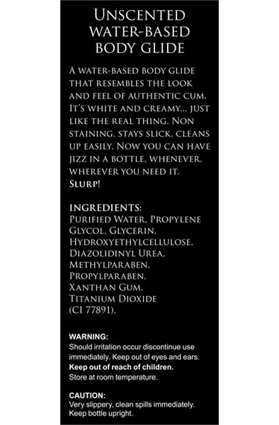 Jizz White Lubricant 488 ml - Künstliches Sperma 3