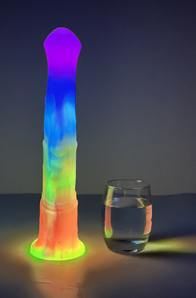 Jolly Star Glow-in-The-Dark Dildo 29,5 cm - Drachen-Dildo 3