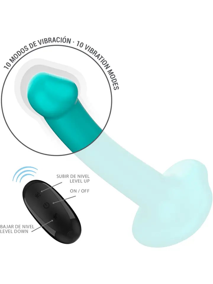 Katie Vibrator 10 Vibrations Remote Control - Vibrating dildo 5