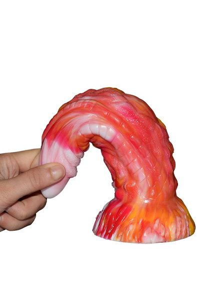 Kiggy Monster Dildo Flame 19,5 cm - Drachen-Dildo 4