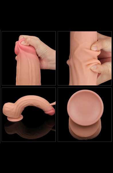 King Sized Sliding Skin Dual Layer Dildo 31 cm - XL Dildo 7