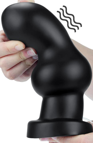 King Sized Vibrating Anal Rammer 18cm - XL Buttplug 1