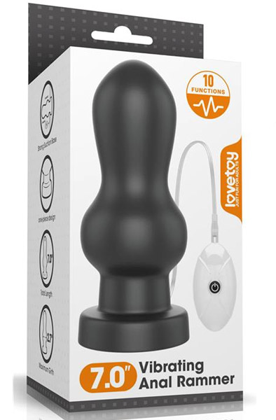 King Sized Vibrating Anal Rammer 18cm - XL Buttplug 2