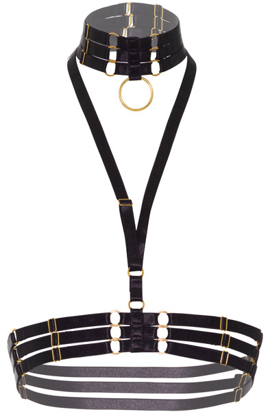 Kinky Diva Halter Harness + O-Ring Collar XS-L - Bondage sele 2