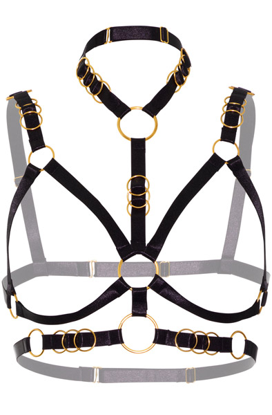 Kinky Diva Open Cup Bra Deluxe XS-L - Bondage sele 2