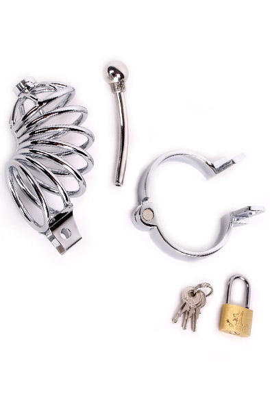Kiotos Chastity Cage With Penis Stick - Penisring mit Dilatator 2