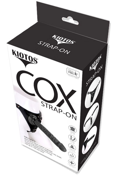 Kiotos COX Strap-On + Dildo Black 23cm - Umschnalldildo mit Geschirr 3