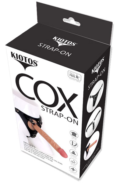 Kiotos COX Strap-On + Dildo Flesh 23cm - Umschnalldildo mit Geschirr 3