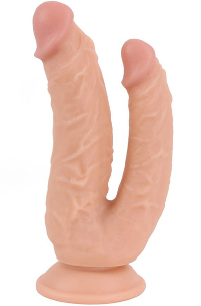 Kiotos Double COX Flesh 19 cm - Doppel-Dildo 1
