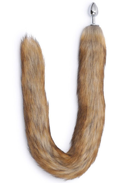 Kiotos Fox Tail Plug Brown Long 70 cm - Analplug in Tierform 1