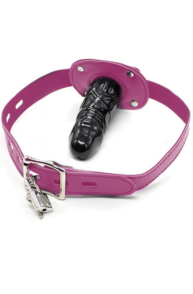 Kiotos Penis Mouth Gag Long Pink - Knebel 1