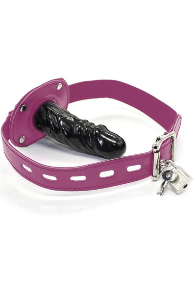 Kiotos Penis Mouth Gag Long Pink - Knebel 2