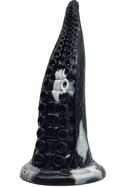 Korong Monster Dildo Black/White 23 cm - Monster-Dildo 1