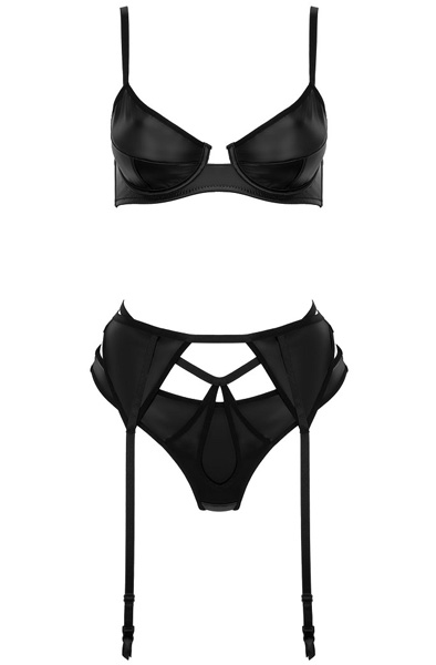 Kotek Blackelia 3-pcs Set Black - Underklädesset 3