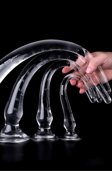 Koxor Long Transparent Dildo Koxor 40 cm - Extra langer Anal-Dildo 4