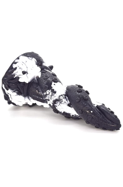 Lamia Dildo Black/White 19,5 cm - Monster-Dildo 4