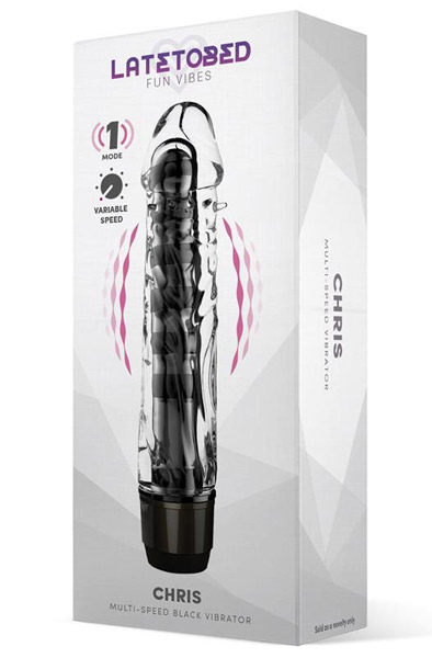 Latetobed Chris Multi-Speed Vibe Black - Vibrierender Dildo 2