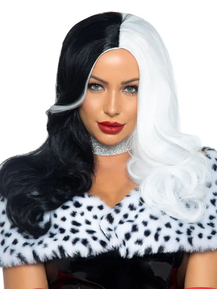 Leg Avenue Cruella Wig Black/White - Wig 1 [full]