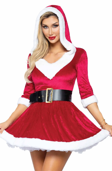 Leg Avenue Kapuzenkleid Mrs. Claus - Rollenspiele & Verkleidungen 1