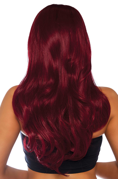 Leg Avenue Long Wavy Wig Red - Red Wig 2 [full]