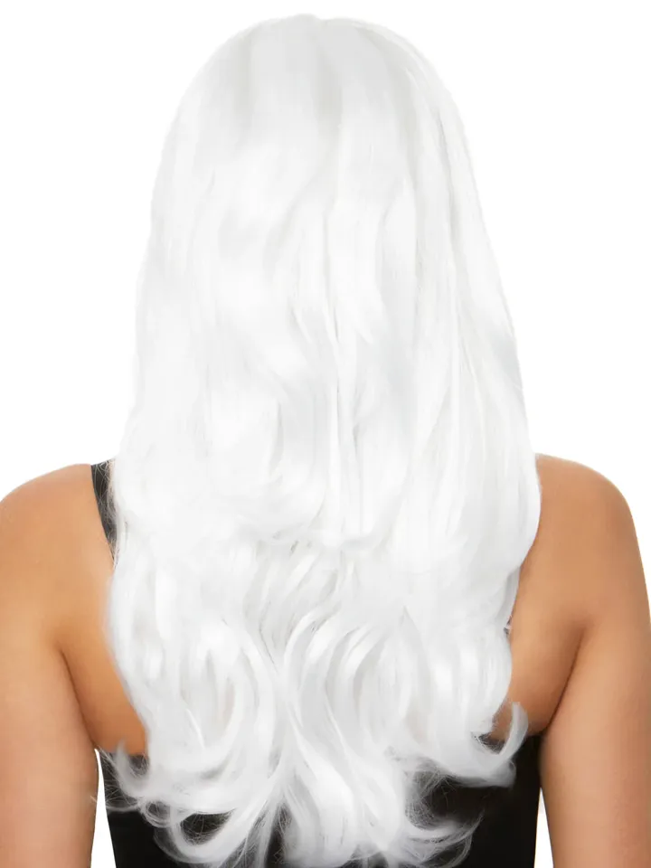 Leg Avenue Long Wavy Wig White - Wig 2 [full]