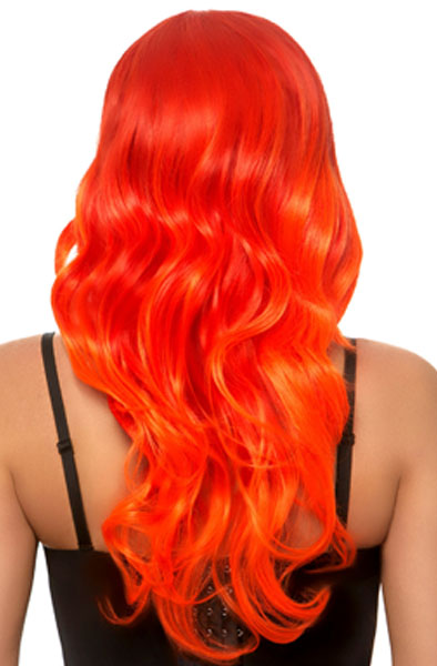 Leg Avenue Ombre Long Wavy Wig Orange - Wig 2