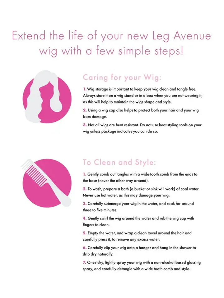 Leg Avenue Short Natural Bob Wig - Black Wig 2 [full]