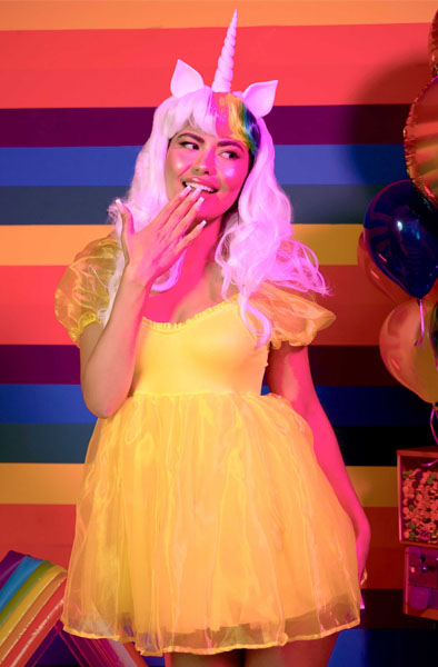 Leg Avenue Unicorn Wig Multicolor - Wig 3