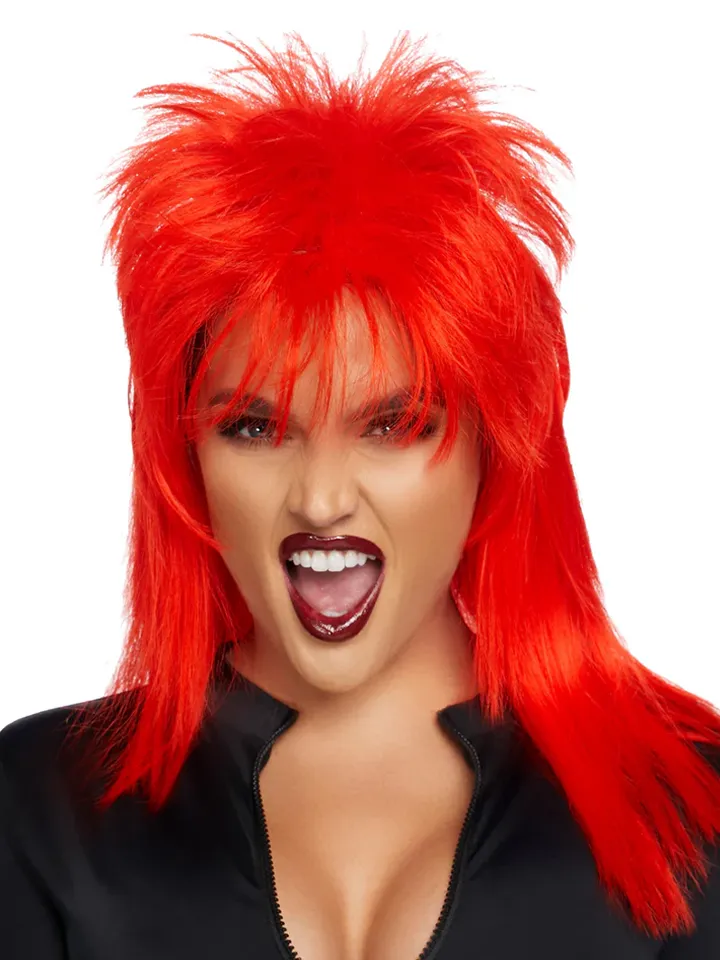 Leg Avenue Unisex Rockstar Wig Red - Wig 1 [full]