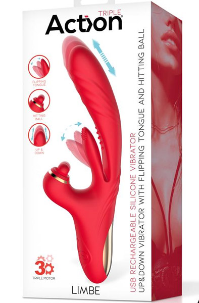 Limbe Vibe With Flip-flap Tongue & Hitting Ball - Vibrator 5